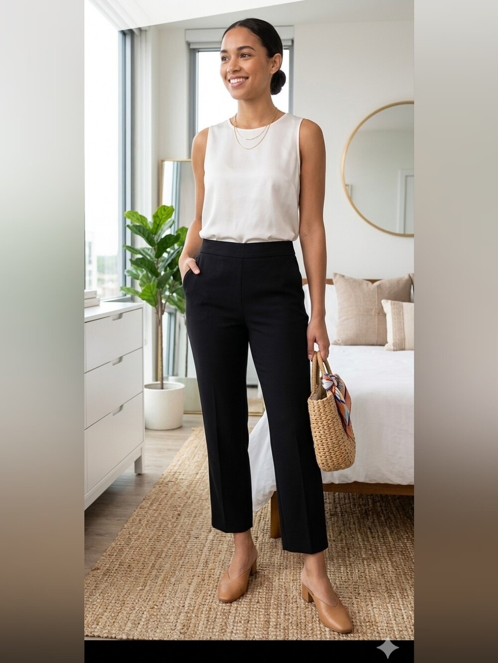 Kate Spade Live Colorfully Slim Straight Ankle Trousers Size 10
